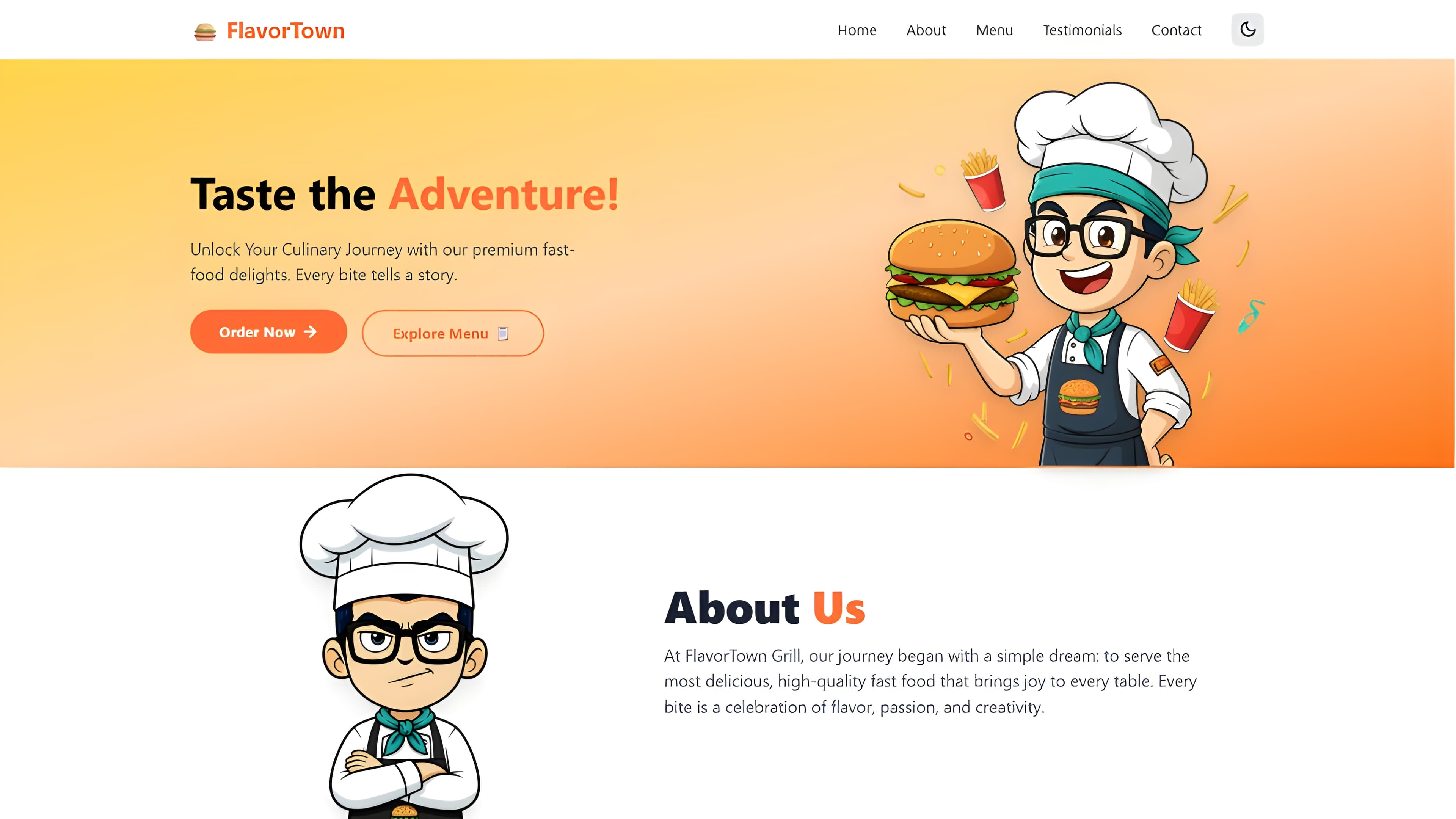 Fast Food Website